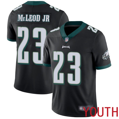 Youth Philadelphia Eagles #23 Rodney McLeod Black Alternate Vapor Untouchable NFL Jersey Limited Player->youth nfl jersey->Youth Jersey